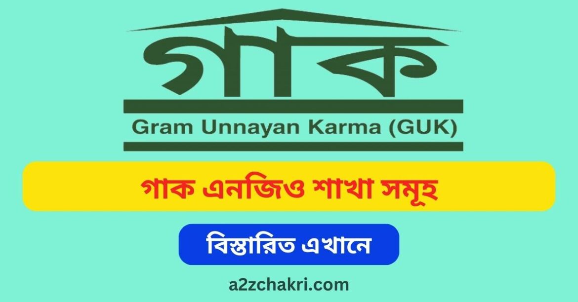 গাক এনজিও শাখা সমূহ