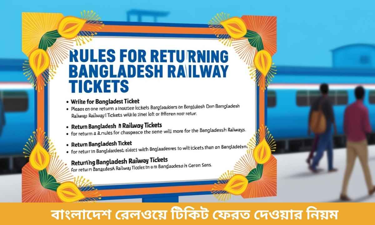 Rules for Returning Bangladesh Railway Tickets