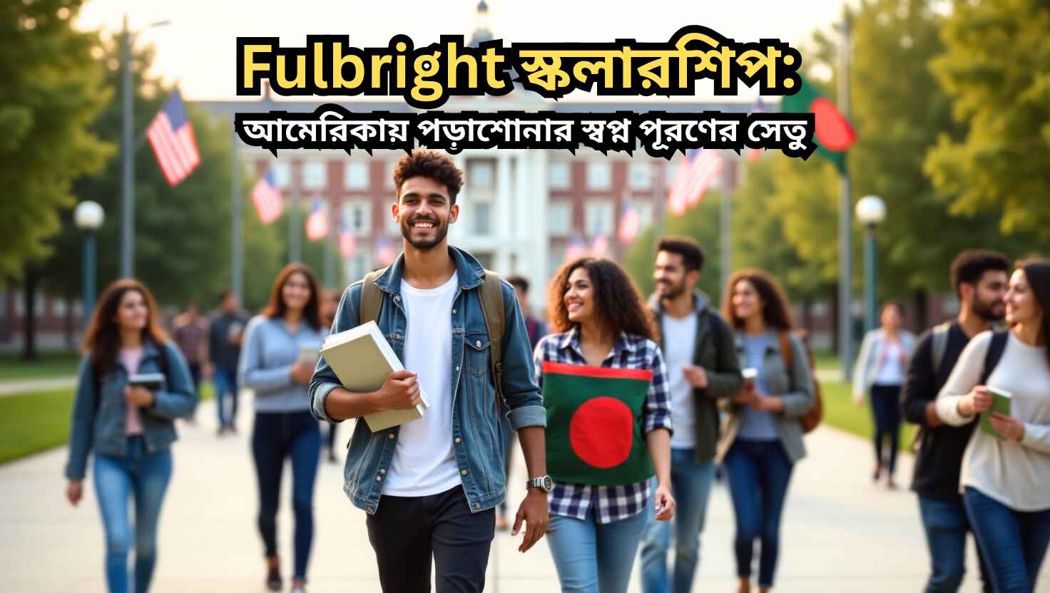 Fulbright স্কলারশিপের মাধ্যমে বিদেশে পড়াশোনা করছে শিক্ষার্থীরা এবং বিভিন্ন দেশের শিক্ষার্থীদের সঙ্গে সংস্কৃতি বিনিময়