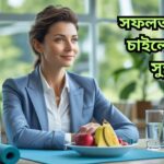 সফলতা পেতে চাইলে আগে সুস্থ থাকুন — শারীরিক ও মানসিক সুস্থতা আপনাকে কর্মক্ষেত্রে সফল হতে সহায়তা করে।
