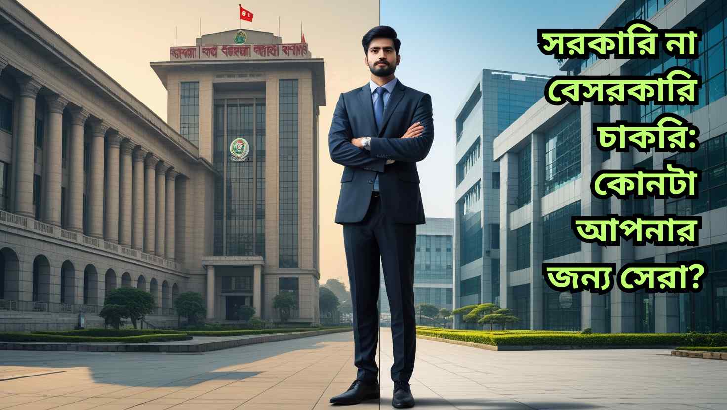 সরকারি না বেসরকারি চাকরি—কোনটি আপনার জন্য সেরা? জানুন স্থায়িত্ব, নিরাপত্তা, ক্যারিয়ার উন্নতি ও চ্যালেঞ্জ গ্রহণের দিক থেকে কোন চাকরি আপনার পছন্দের সাথে বেশি মানানসই।