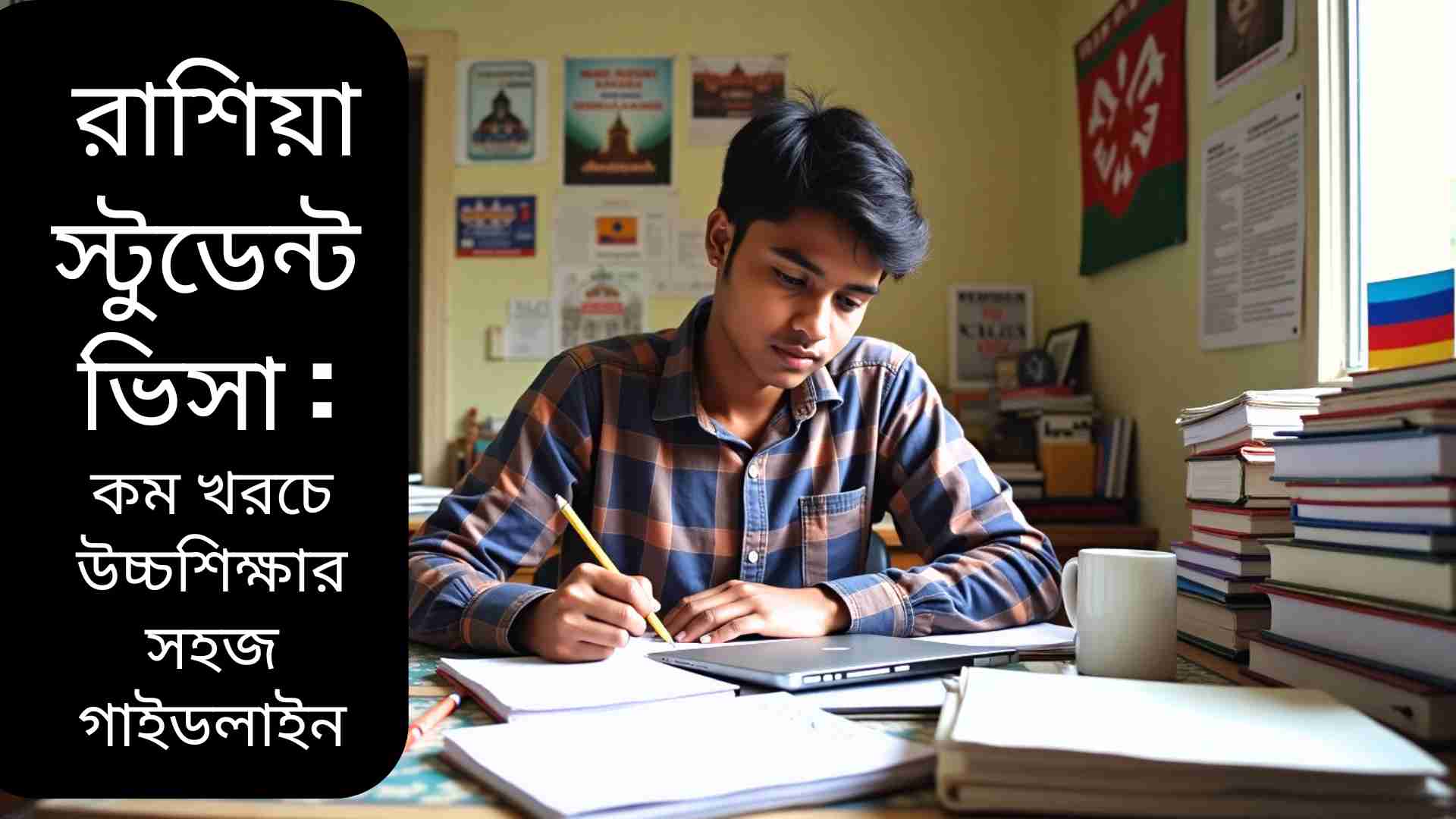 সরকারি সহায়তায় কম খরচে রাশিয়া যাওয়ার উপায় ব্যাখ্যা করা একটি তথ্যপূর্ণ চিত্র