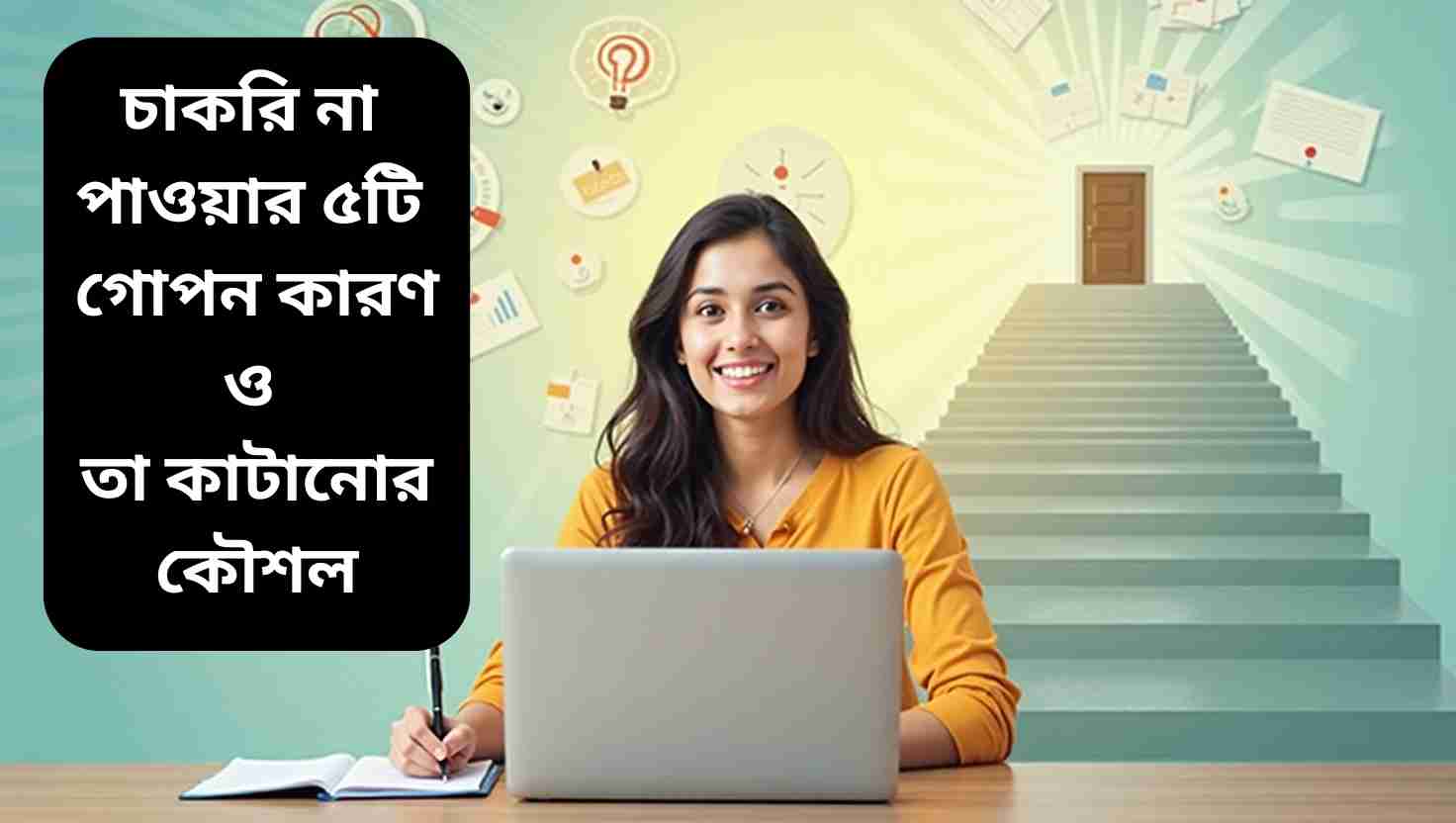 চাকরি না পাওয়ার ৫টি গোপন কারণ ও সমাধানের কৌশল ব্যাখ্যা করা হচ্ছে এই আর্টিকেলে।