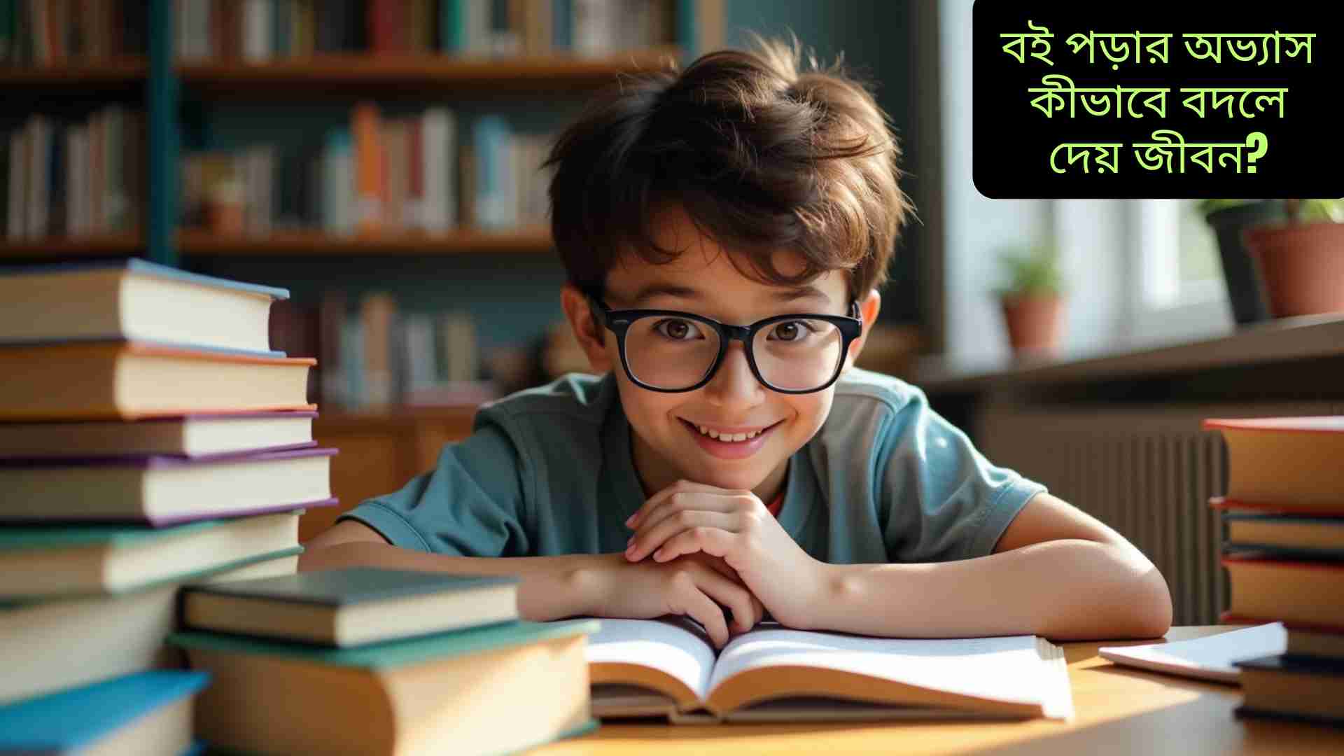 বই পড়ার অভ্যাস কীভাবে মানুষের জীবন, চরিত্র গঠন এবং নৈতিক মূল্যবোধে ইতিবাচক প্রভাব ফেলে তা ব্যাখ্যা করছে।