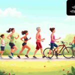 “লোগো বা মানুষের ছবি যারা পার্কে যোগব্যায়াম, দৌড়ানো, সাইক্লিং এবং ওজন উত্তোলন করছে, স্বাস্থ্যকর জীবনধারা এবং শরীরের প্রতিরক্ষা ব্যবস্থা শক্তিশালী করার প্রতীক।”