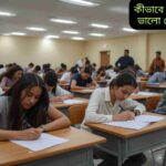 একজন শিক্ষার্থী বোর্ড পরীক্ষায় ভালো রেজাল্ট করার জন্য পরিকল্পনা করছে এবং মনোযোগ দিয়ে পড়াশোনা করছে।