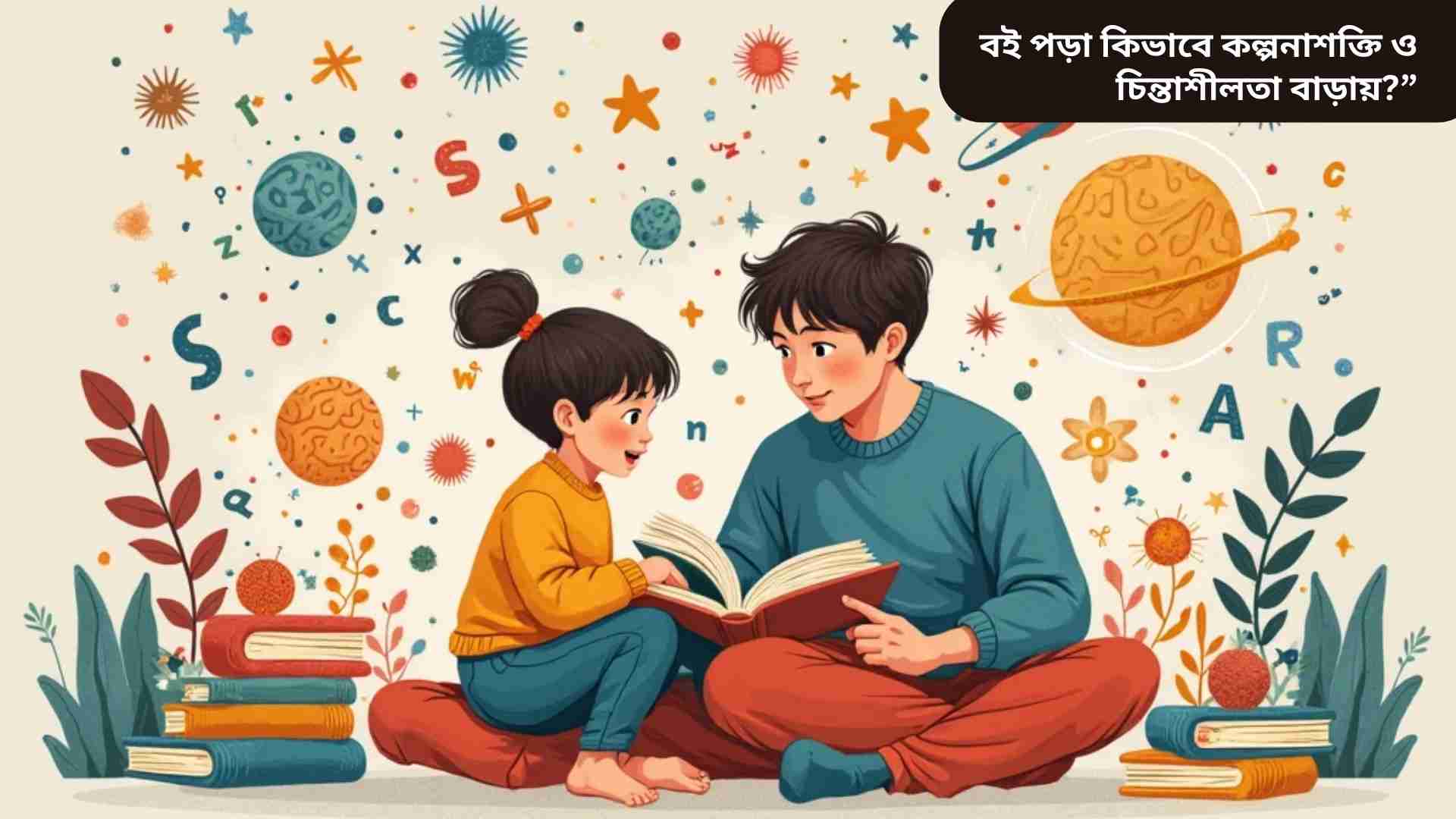 “বই পড়া কিভাবে কল্পনাশক্তি, চিন্তাশীলতা এবং মস্তিষ্কের বিকাশে সাহায্য করে, শিশু ও প্রাপ্তবয়স্কদের জন্য উপকারিতা”