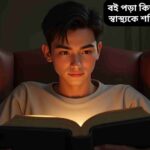 একটি শিশু বা যুবক বই পড়ছে, মনোযোগী ও শান্ত মনের সঙ্গে, যা মানসিক স্বাস্থ্যকে শক্তিশালী করার গুরুত্ব দেখাচ্ছে।