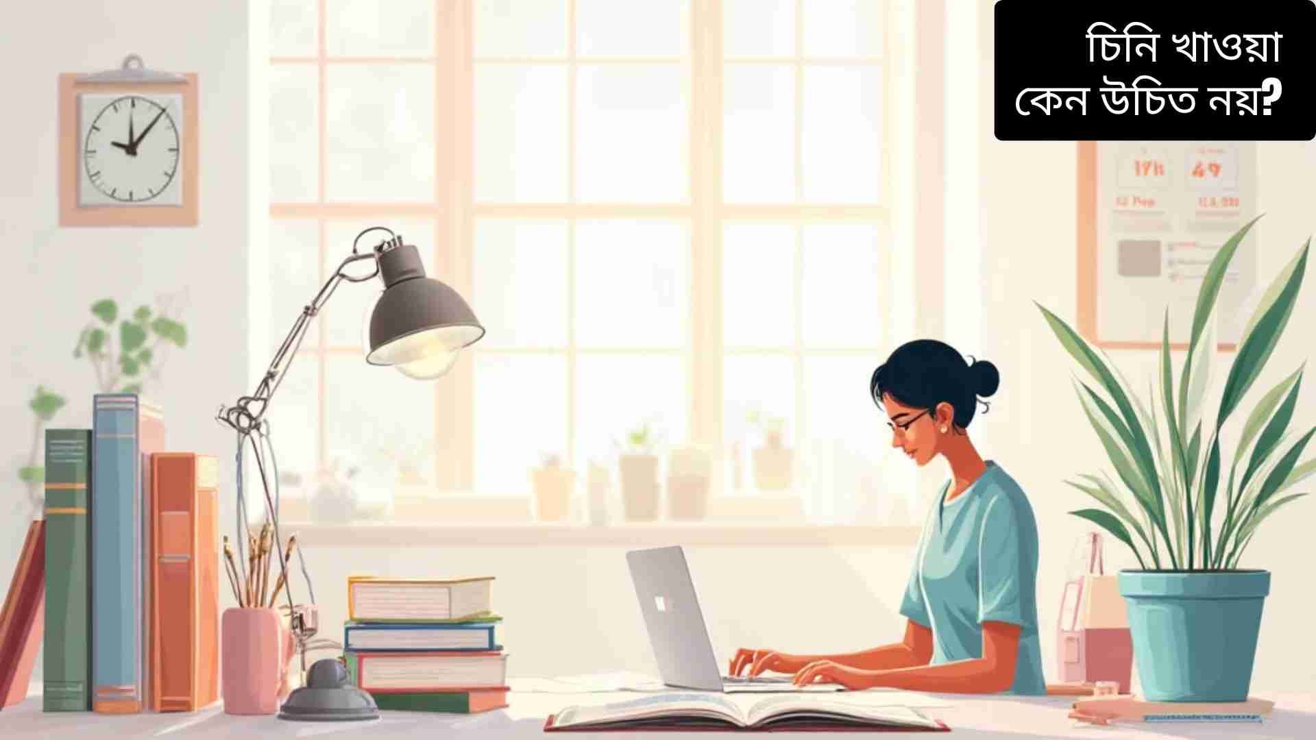 “একজন ব্যক্তি সুসংগঠিত ডেস্কেPlanner, ঘড়ি ও ক্যালেন্ডার ব্যবহার করে দৈনন্দিন রুটিন অনুসরণ করছেন, সময় ব্যবস্থাপনা, প্রোডাক্টিভিটি এবং সুসংগঠিত দৈনন্দিন সময়সূচীকে তুলে ধরছে।”