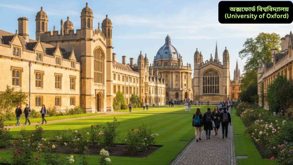 শতাব্দীর পুরনো আর্কিটেকচার এবং আধুনিক শিক্ষার সমন্বয়ে অক্সফোর্ড বিশ্ববিদ্যালয়।
