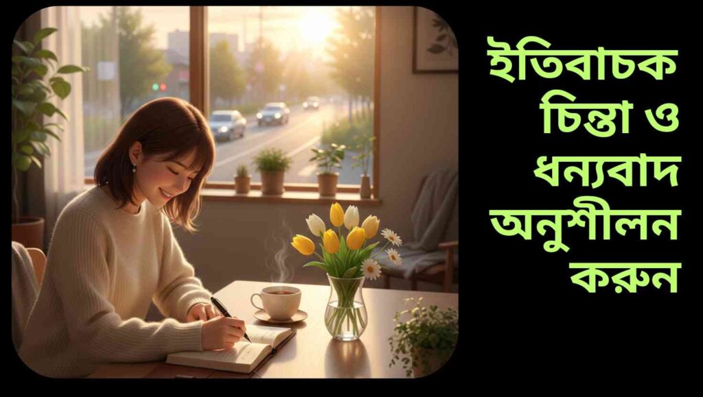 প্রতিদিনের ছোট ছোট সুখ ও কৃতজ্ঞতা চর্চা মানসিক শান্তি এবং ইতিবাচক মনোভাব আনতে সাহায্য করে।