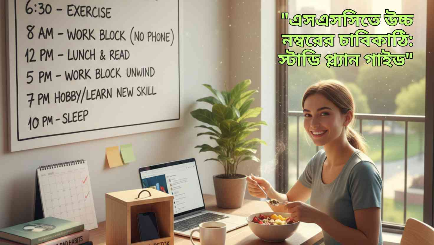 "দৈনন্দিন শৃঙ্খলা এবং খারাপ অভ্যাস কমিয়ে অলসতা দূর করুন।"