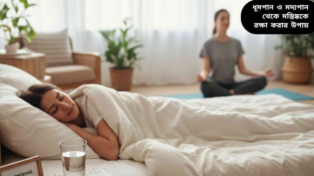 "মস্তিষ্ক সুস্থ রাখতে সঠিক ঘুম, স্বাস্থ্যকর খাদ্য, ধ্যান এবং পর্যাপ্ত জলপান।"