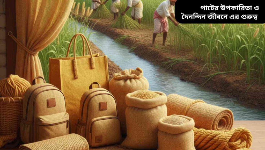 পাটের ক্ষেত, যেখানে সূর্যের আলোয় এর আঁশ “সোনালী আঁশ” নামে পরিচিত।