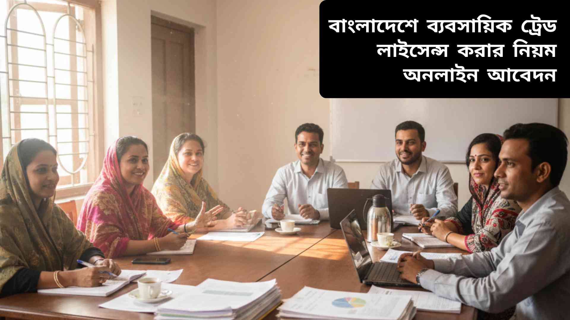 "বাংলাদেশের সমবায় প্রতিষ্ঠানের সদস্যরা কমিউনিটি সেন্টারে বসে পরিকল্পনা নিয়ে আলোচনা করছে এবং সহযোগিতা করছে"