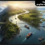 বিশ্বের প্রধান নদীগুলো, নদী তীরবর্তী বন, পাহাড়, সমতল ভূমি এবং ডেল্টার দৃশ্যসহ।