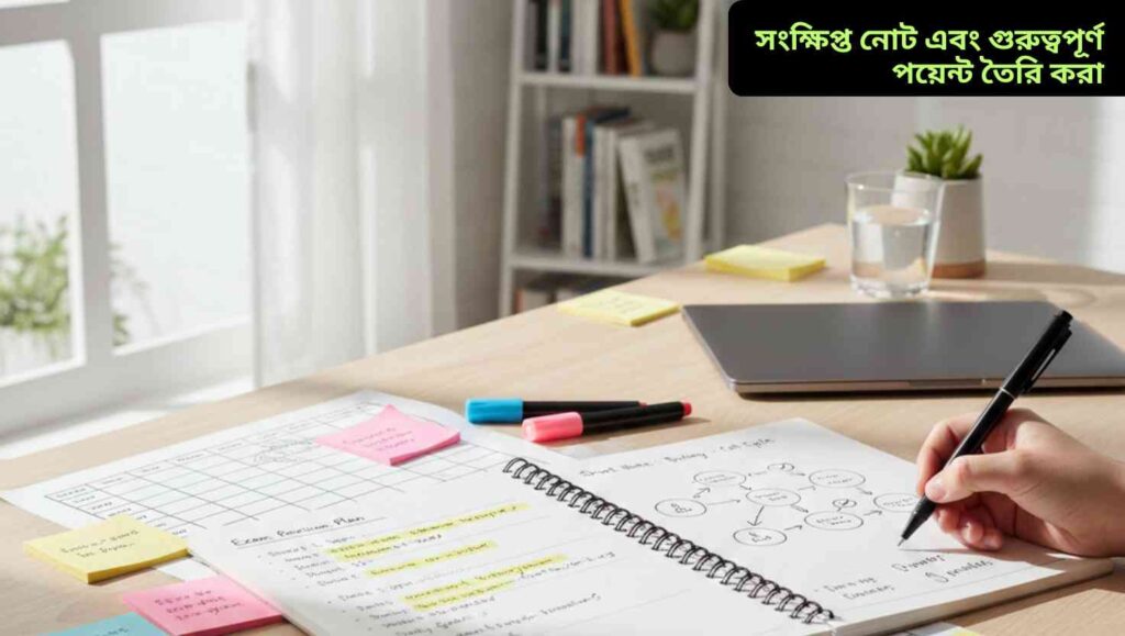 সংক্ষিপ্ত নোট এবং গুরুত্বপূর্ণ পয়েন্ট তৈরি করা