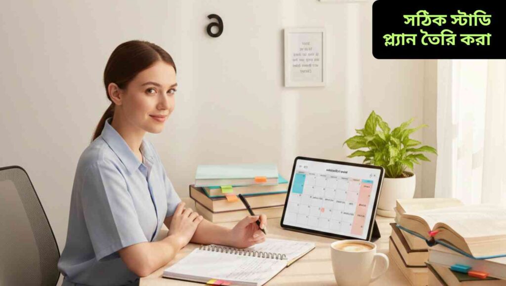 "সফল রিভিশনের প্রথম ধাপ: পরিকল্পিত স্টাডি প্ল্যান তৈরি করা।"