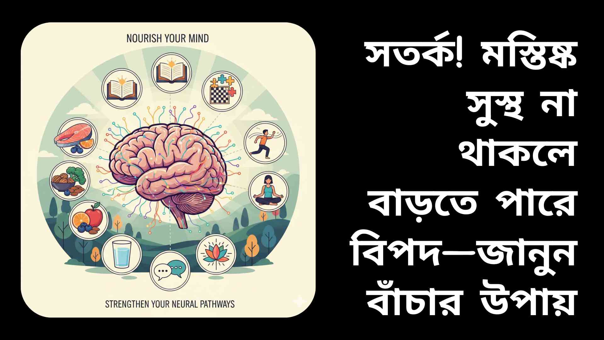 সতর্ক! মস্তিষ্ক সুস্থ না থাকলে বাড়তে পারে বিপদের চিত্র, যেখানে একজন মানুষ মাথা ধরেছে।