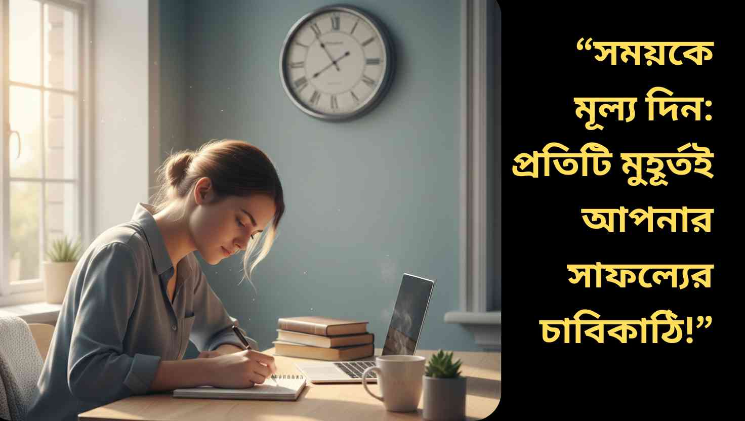 "সময়কে সঠিকভাবে পরিকল্পনা করা প্রতিটি মুহূর্তকে ফলপ্রসূ করে।"