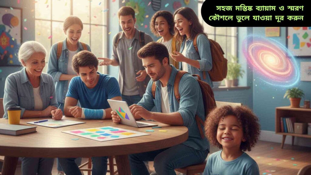 "বিভিন্ন বয়সের মানুষ মস্তিষ্কের ব্যায়াম করছে, গল্প বলছে, ছবি কল্পনা করছে এবং শেখা শেয়ার করছে, যা স্মৃতিশক্তি বাড়ায়।"