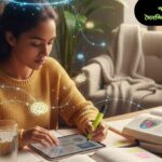 "একজন ব্যক্তি বই পড়ছে, চারপাশে স্বাস্থ্যকর খাবার এবং পানি রয়েছে, মস্তিষ্ক ও স্মৃতিশক্তি উন্নয়নের বৈজ্ঞানিক ধারণা প্রকাশ করা হয়েছে।"