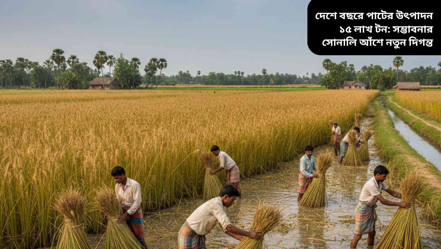 বাংলাদেশে বছরে প্রায় ১৫ লাখ মেট্রিক টন পাট উৎপাদিত হয়, যা দেশের কৃষি অর্থনীতিতে গুরুত্বপূর্ণ ভূমিকা রাখছে