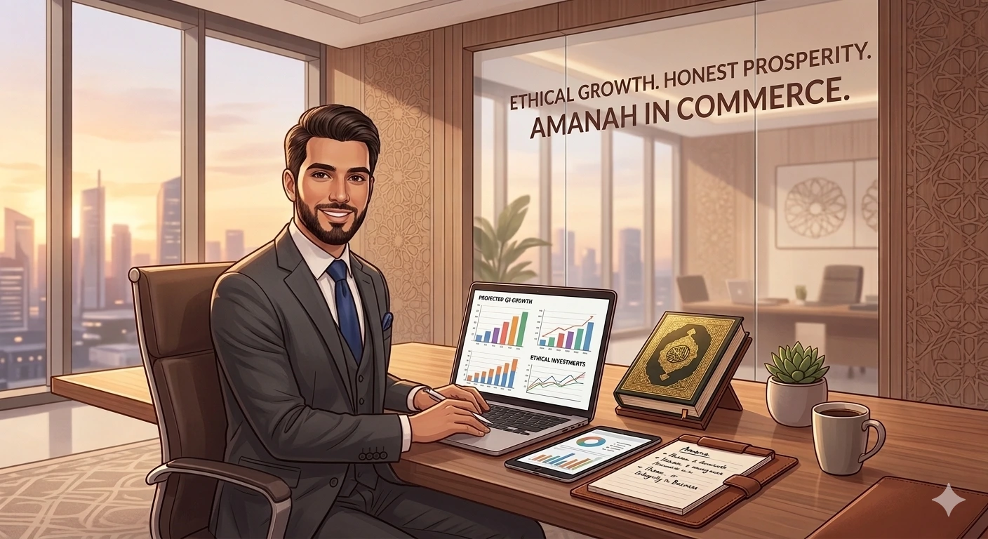 কোরআন ও হাদিসের আলোকে ব্যবসা ও বাণিজ্য সম্পর্কিত শিক্ষা এবং নৈতিক দৃষ্টিভঙ্গি।