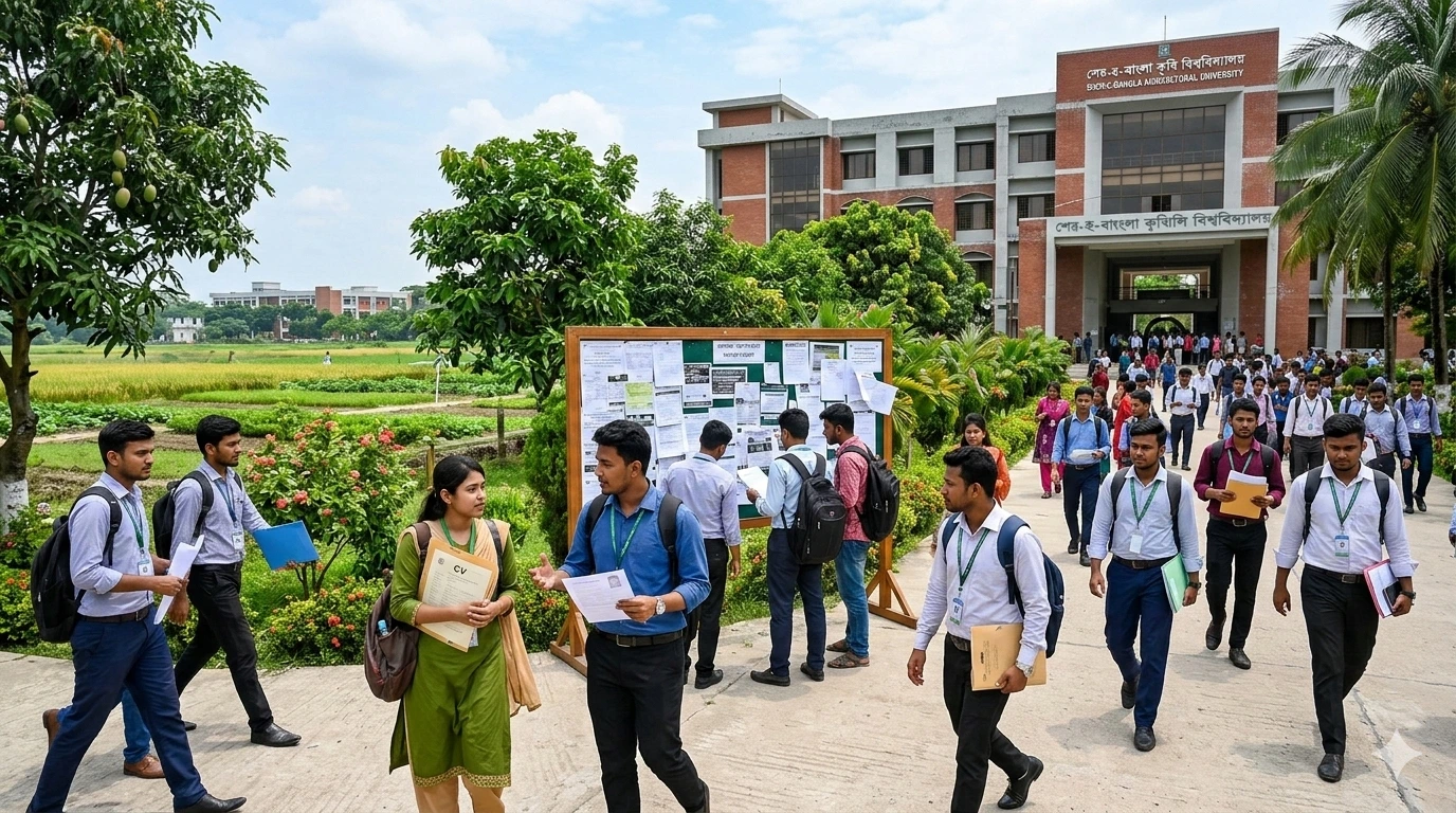 বাংলাদেশ কৃষি বিশ্ববিদ্যালয়ে বিভিন্ন ক্যাটাগরিতে ১২৫ পদে চাকরির নিয়োগ বিজ্ঞপ্তির প্রতীকী ছবি