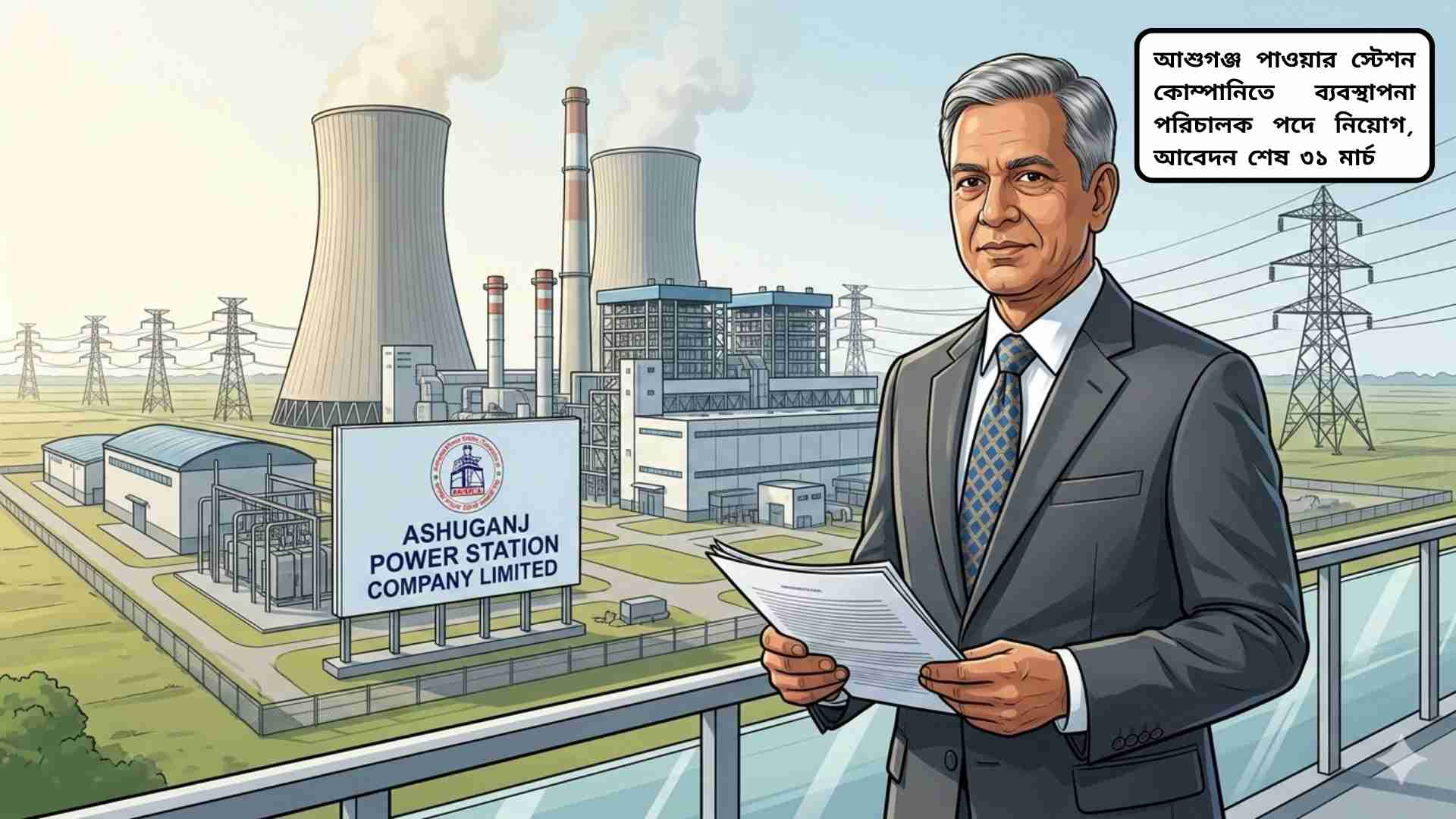 আশুগঞ্জ পাওয়ার স্টেশন কোম্পানিতে ব্যবস্থাপনা পরিচালক পদে নিয়োগ বিজ্ঞপ্তি, আবেদন শেষ ৩১ মার্চ