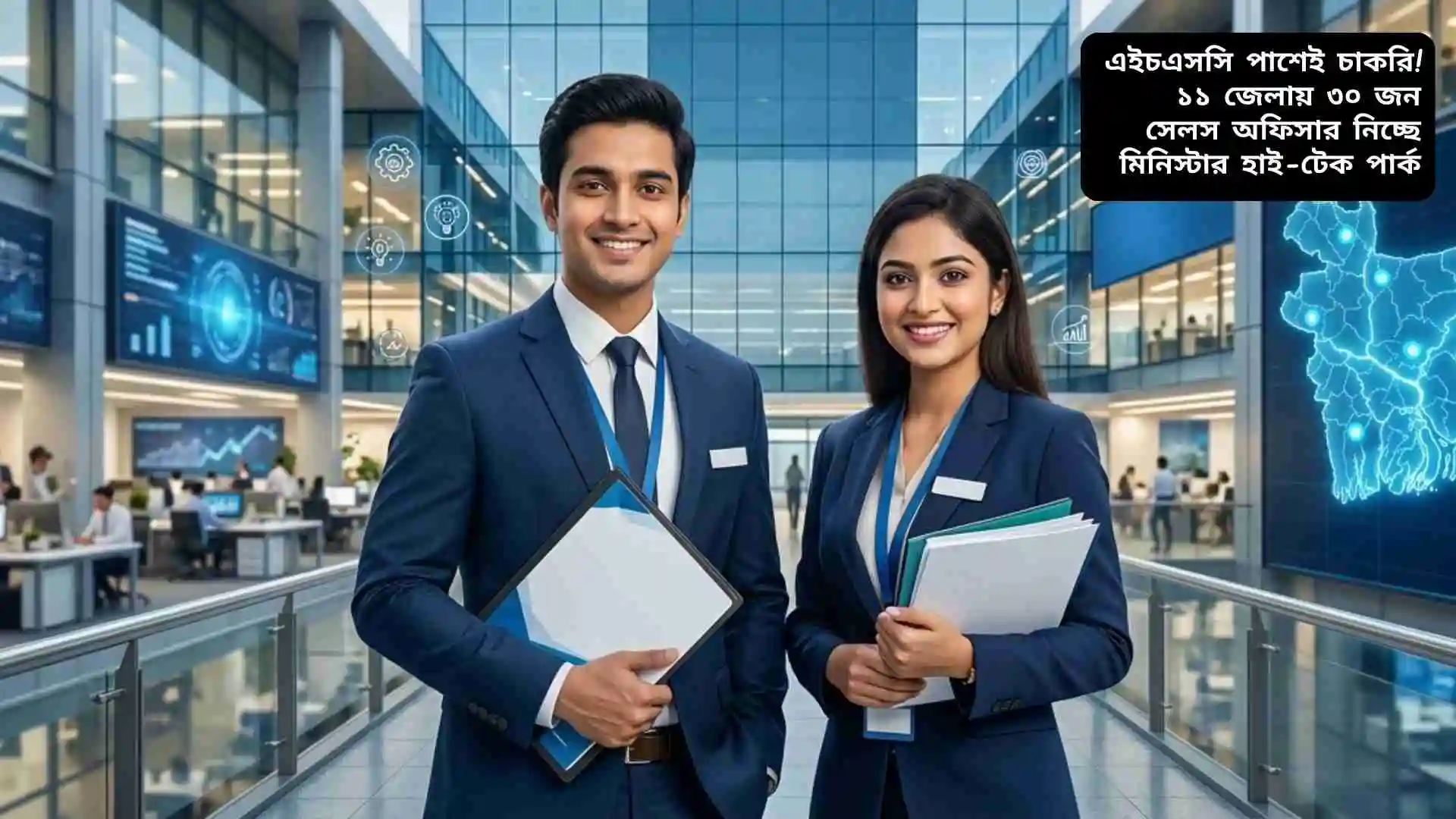 মিনিস্টার হাই-টেক পার্কে এইচএসসি পাশ প্রার্থীদের জন্য সেলস অফিসার নিয়োগের বিজ্ঞপ্তি