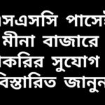 মীনা বাজারে এসএসসি পাস প্রার্থীদের জন্য চাকরির বিজ্ঞপ্তির একটি দৃশ্য