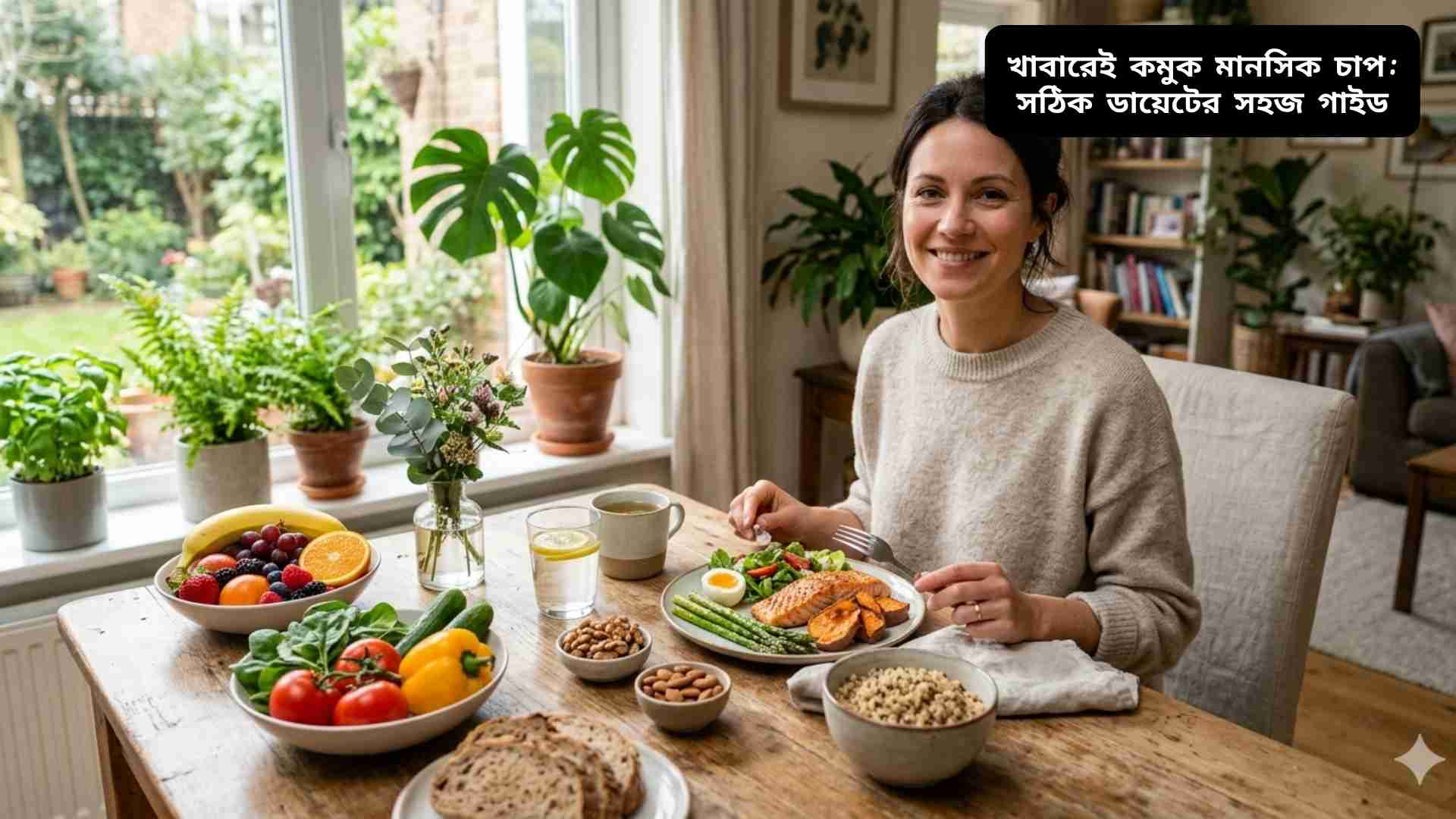 খাবারেই কমুক মানসিক চাপ: সঠিক ডায়েটের সহজ গাইড