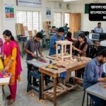 বাংলাদেশে কারিগরী শিক্ষা গ্রহণরত শিক্ষার্থীরা প্রযুক্তি ও দক্ষতা অর্জন করছে।