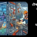 টেকফিল্ড এবং প্রডাকশন ফিল্ডে ভবিষ্যতের চাকরির সুযোগ নিয়ে তুলনামূলক গ্রাফিক বা চিত্র।