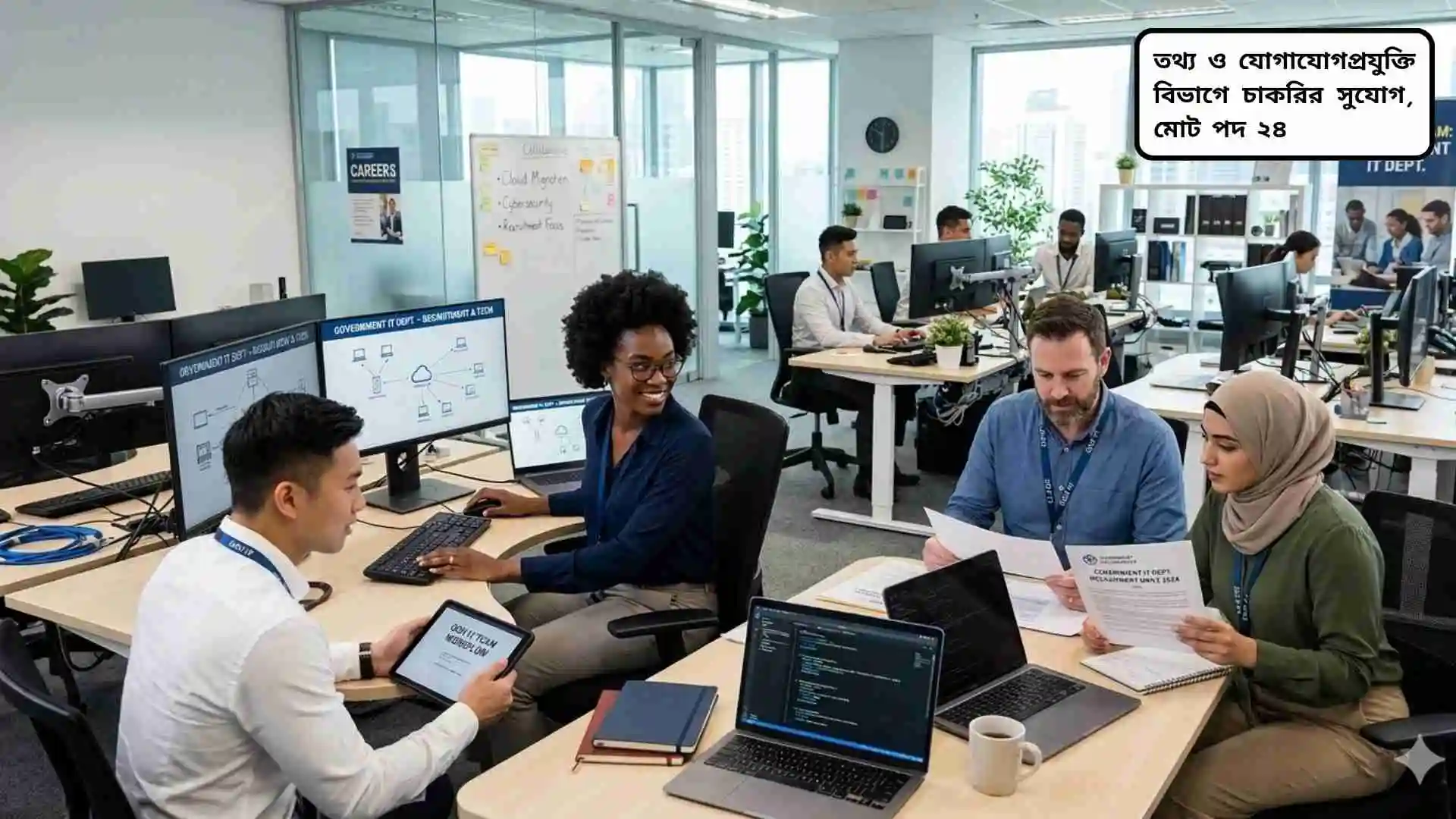 তথ্য ও যোগাযোগপ্রযুক্তি বিভাগে ২৪টি শূন্যপদে চাকরির সুযোগ