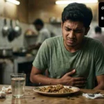 ফুড পয়জনিংয়ে আক্রান্ত ব্যক্তির পেট ব্যথা ও অসুস্থতার চিত্র