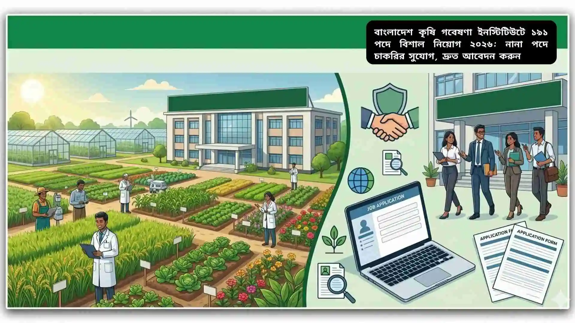 বাংলাদেশ কৃষি গবেষণা ইনস্টিটিউটের নিয়োগ বিজ্ঞপ্তি ২০২৬ – ১৯১টি পদে চাকরির সুযোগ