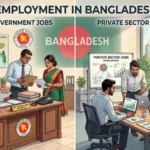 বাংলাদেশে সরকারি ও বেসরকারি চাকরির সুযোগ, বৈশিষ্ট্য এবং প্রস্তুতির বিস্তারিত চিত্র।