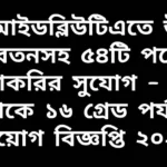 বিআইডব্লিউটিএতে ৯ থেকে ১৬ গ্রেড পর্যন্ত ৫৪টি উচ্চ বেতনের চাকরির সুযোগের বিজ্ঞপ্তি ২০২৬