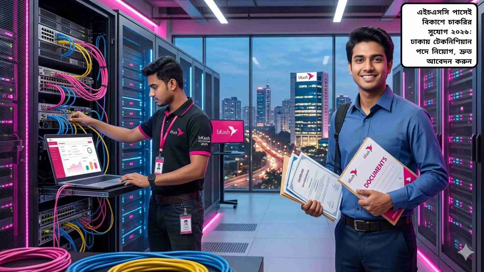 এইচএসসি পাস প্রার্থীদের জন্য ঢাকায় বিকাশে টেকনিশিয়ান পদে চাকরির সুযোগ ২০২৬