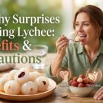 লাল রঙের রসালো লিচুর ছবি, যা স্বাস্থ্য ও পুষ্টির চমৎকার উৎস হিসেবে পরিচিত।