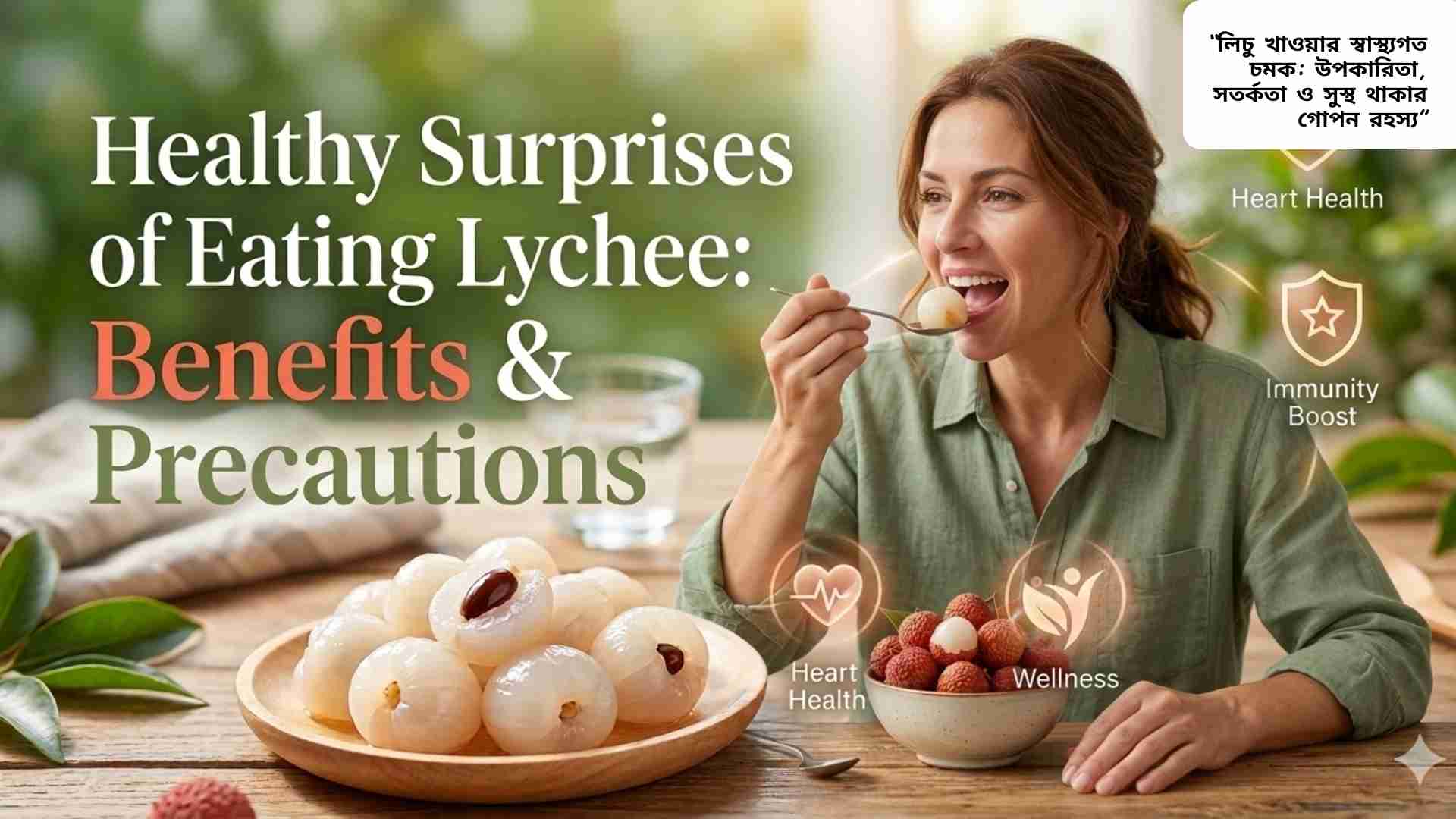 লাল রঙের রসালো লিচুর ছবি, যা স্বাস্থ্য ও পুষ্টির চমৎকার উৎস হিসেবে পরিচিত।