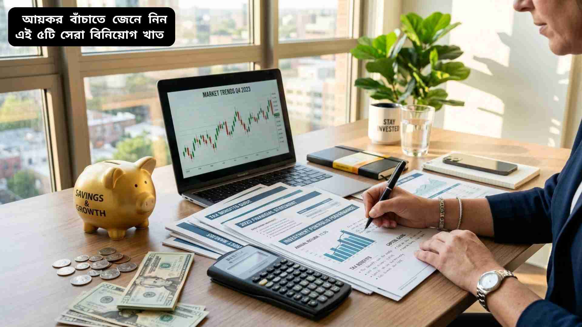 আয়কর কমানোর জন্য ৫টি সেরা বিনিয়োগ খাত সম্পর্কে তথ্যচিত্র